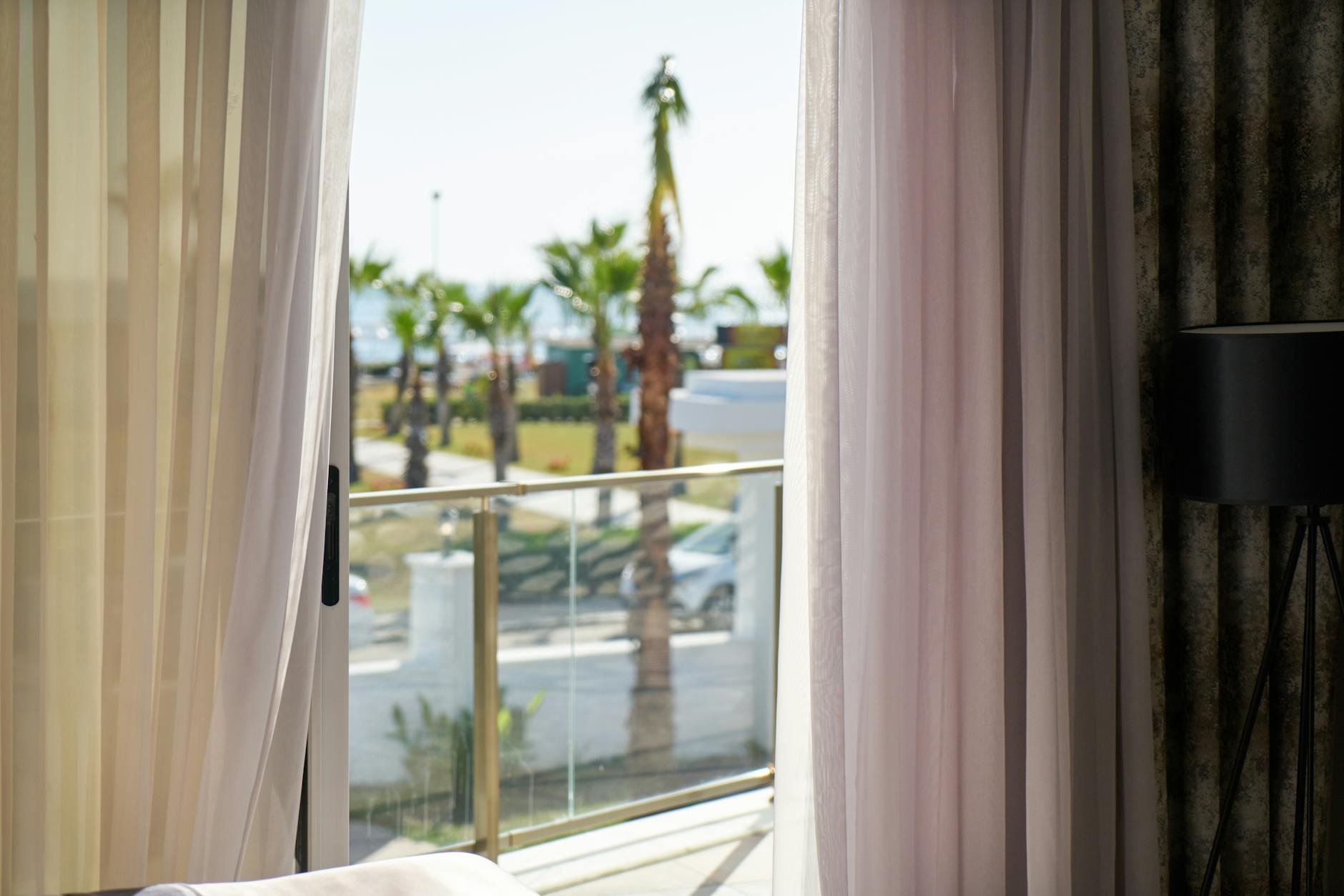 A hotel room ready for guests