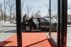 Kingston airport arrival luxury car
